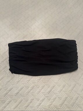 H&M Black Strapless Bandeau Tube Top